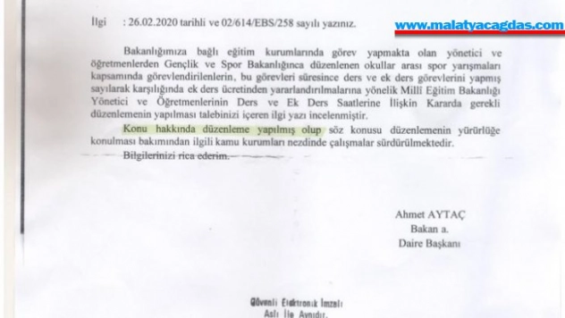 Görevli öğretmenlerle ilgili açıklama