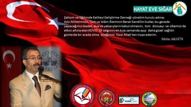 EKG Derneği Başkanı Akgün'ün, Berat Kandili Mesajı