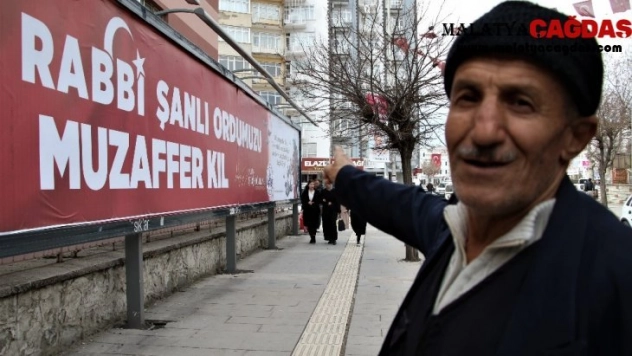 Elazığ 'Şehitler Tepesi Boş Değil' yazılarıyla donatıldı