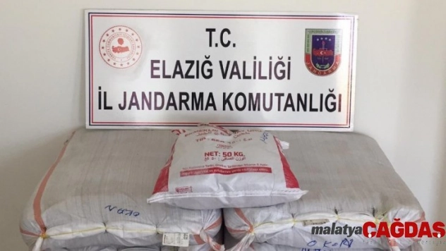 Elazığ'da 171 kilogram kaçak tütün ele geçirildi
