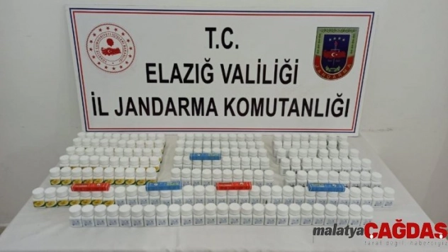 Elazığ'da 5 bin 970 adet uyarıcı hap ele geçirildi