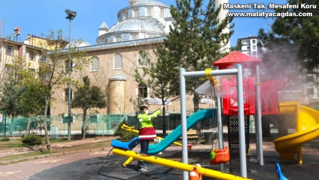 Elazığ'da kapsamlı temizlik,ilaçlama ve bakım çalışması