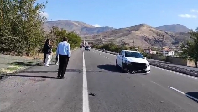 Elazığ'da otomobil köpeğe çarptı: 1 yaralı