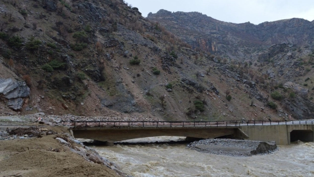 Elazığ'da sağanak yağış sonrası dereler taştı