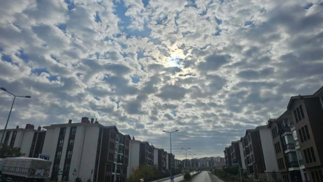 Sirrokümülüs bulutları görsel şölen sundu