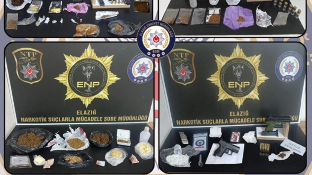 Elazığ'da uyuşturucuya geçit yok: 16 tutuklama