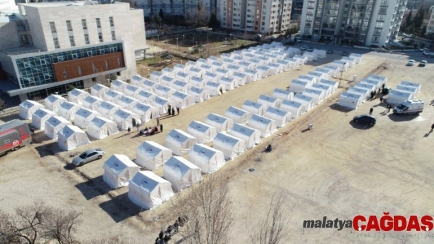 Elazığ'da yeni çadır kentler kuruldu
