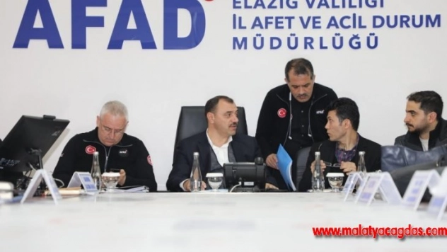 Elazığ depremi 'Koordinasyon Toplantısı'