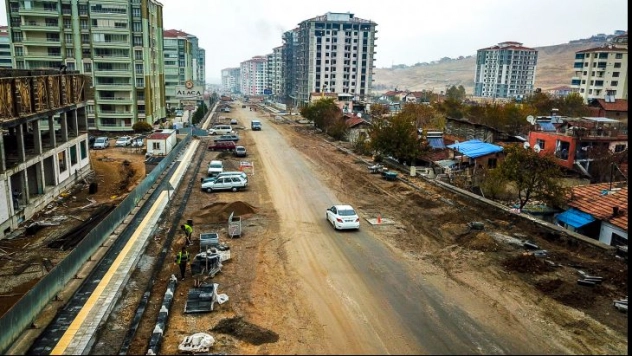 Yeşilçam Caddesi'nde altyapı çalışmaları