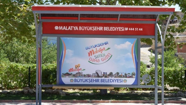 Kırsal kesimlere otobüs durağı yerleştirildi