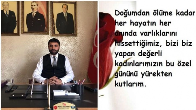 Başkan Samanlı'nın 8 Mart Dünya Kadılar Günü Mesajı
