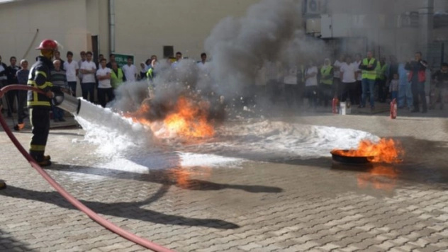Hastanede nefes kesen tatbikat