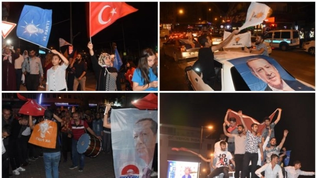 Erdoğan'ın seçim başarısı kutlanıyor