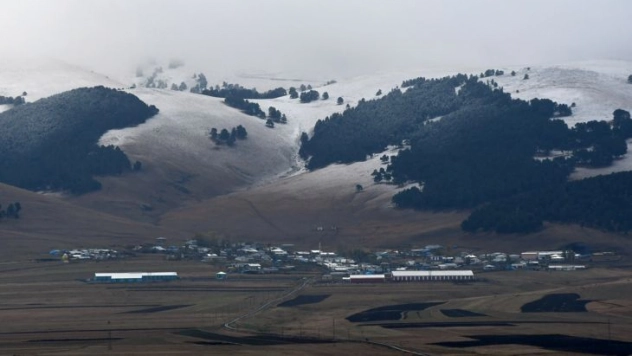 Kars'ta kar yağışı ve soğuk hava