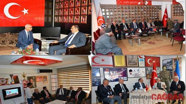 Vali Kaban'dan gazi ve şehit aileleri derneklerine ziyaret