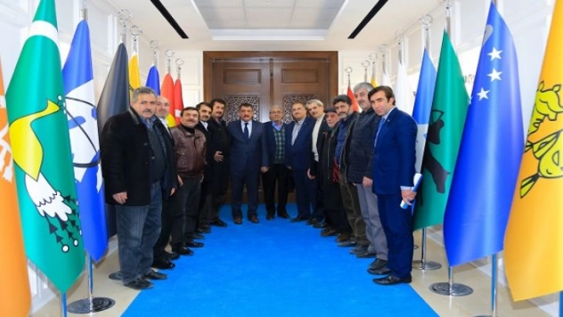 Battalgazi Muntarlar Derneği Yönetimi, Başkan Gürkan'ı Ziyaret Etti