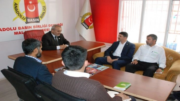 HÜDA PAR Malatya İl Yönetiminden Anadolu Basın Birliğine Ziyaret