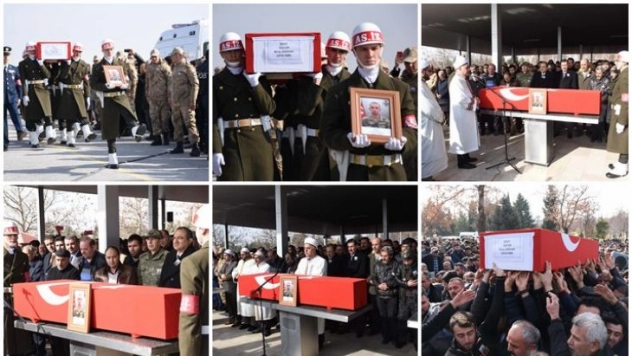 Şehitlerimizi uğurluyoruz