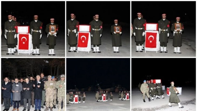 Hakkari'de şehitler için tören düzenlendi