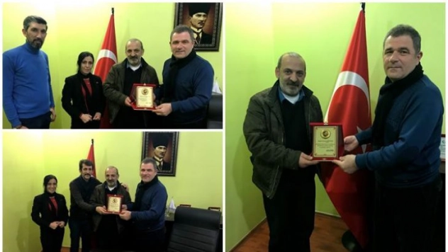 BİMYAD'dan ,Cemal Güntürk'e Teşekkür Plaketi