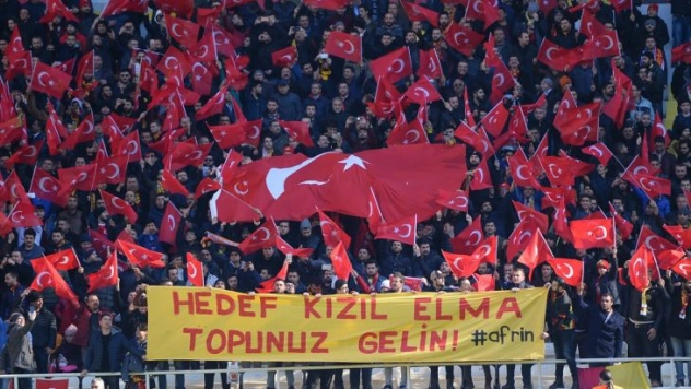 Malatyalı taraftarlardan Zeytin Dalı Harekatı'na destek