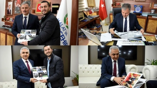 Başkan Çakır ve Emniyet Müdür Urhal'a AA 2017 yıllığı