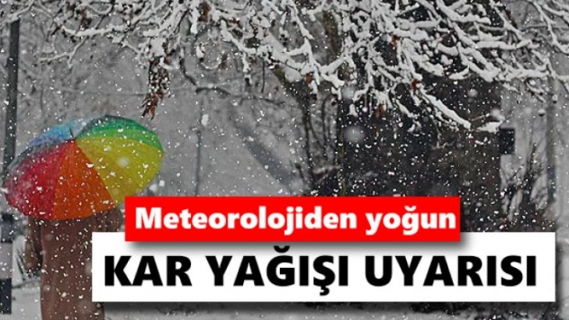 Meteorolojiden 5 il için kar yağışı ve yağmur uyarısı
