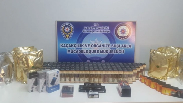 Malatya'da kaçak ürün operasyonu