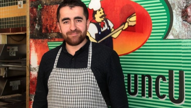 Rekor peşindeki ustadan 34 metrelik lahmacun 