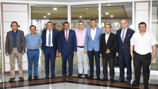 Başkan Gürkan'dan, Başkan Sadıkoğlu'na Hayırlı Olsun Ziyareti