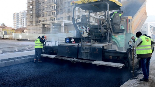 Yeşilçam Caddesi Asfaltlanıyor