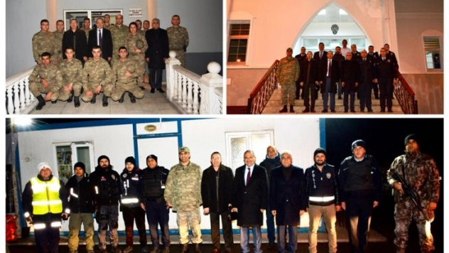 Vali Kaban'ın yılbaşı gecesi mesaisi