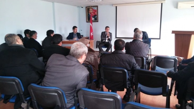 Fırat EDAŞ yetkilileri muhtarlarla buluştu