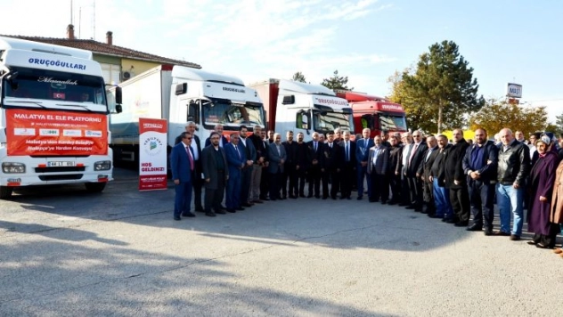 El Ele Platformu'ndan Dört Tır Yardım