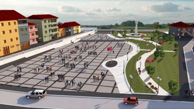 Doğanşehir'e  8 Bin Metrekarelik Meydan