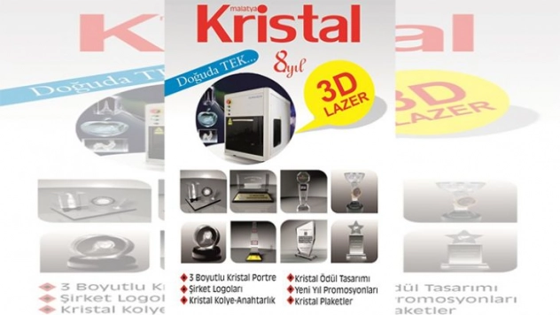 Malatya Kristal Cam Plaket Promosyon
