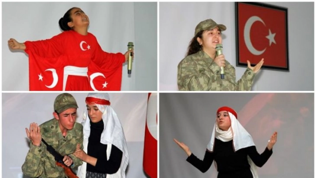 İstiklal Marşı'nı en güzel okumak için yarıştılar