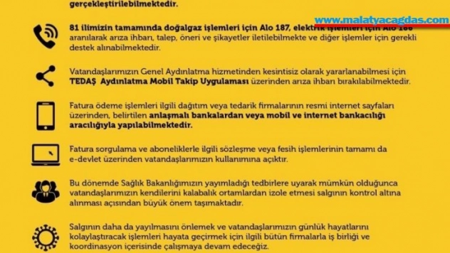 Elektrik ve doğalgaz işlemleri evden yapılabilecek