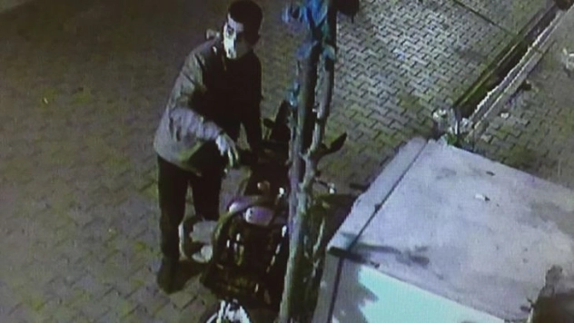 Elektrikli bisikleti böyle çaldı