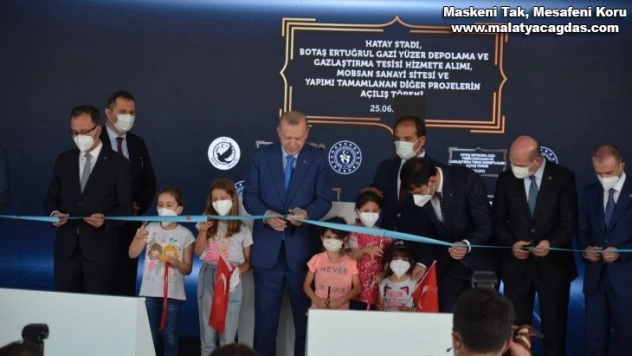 Erdoğan Hatay'da dev projeleri hizmete açtı