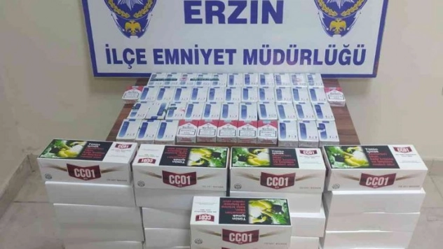 Erzin'de 8 bin kaçak makaron ele geçirildi