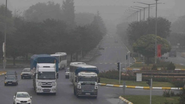 Erzincan güne sisle uyandı