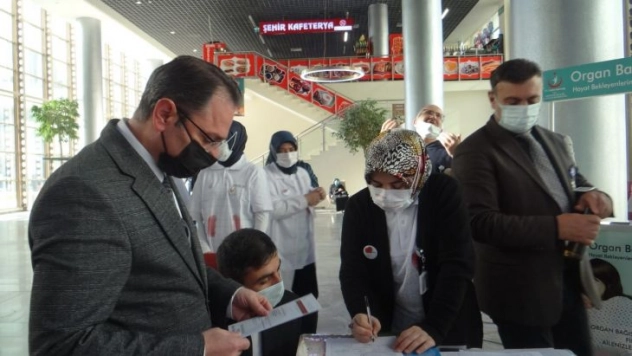 Erzurum Şehir Hastanesi'nde Organ Haftası etkinliği