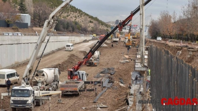 Eskişehir yolundaki çalışmalarda sona yaklaşıldı