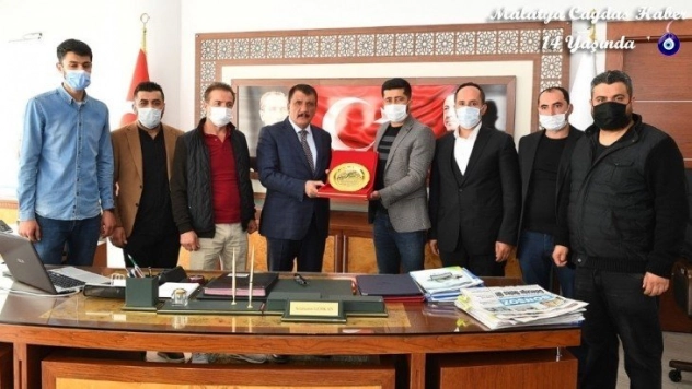 Esnaflarından Başkan Gürkan'a teşekkür ziyareti