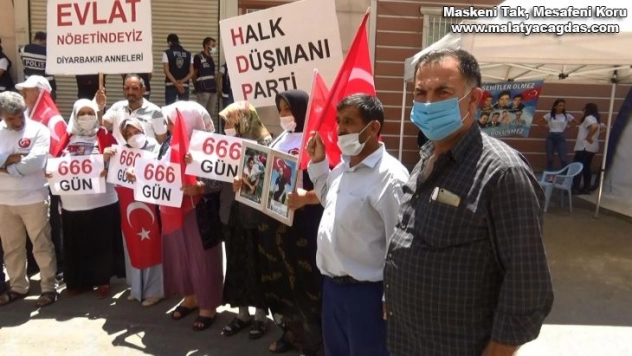 Evlat nöbetindeki ailelerden direnişi 666'ıncı gününde de devam ediyor