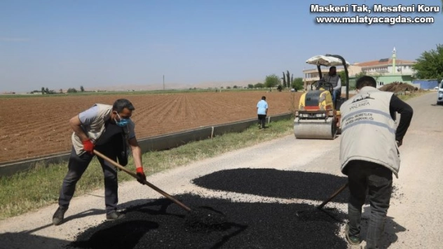 Eyyübiye kırsalında yol yapım çalışmaları sürüyor