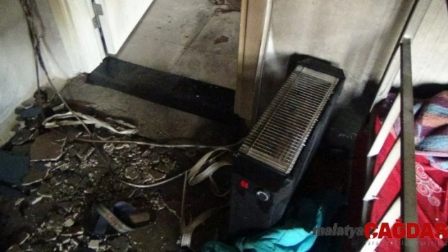 Fişte takılı bırakılan elektrikli ısıtıcılar yangına sebep oldu