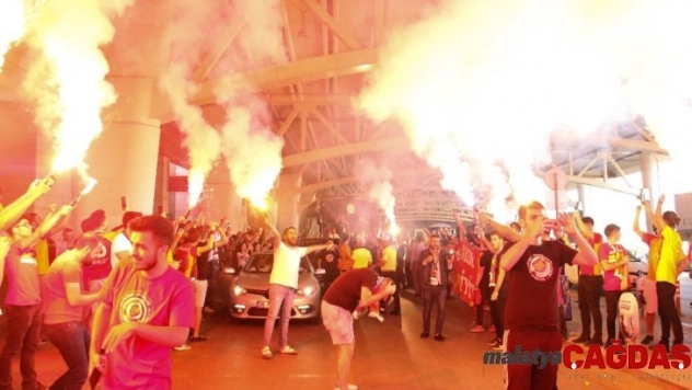 Galatasaray'a Ankara'da coşkulu karşılama