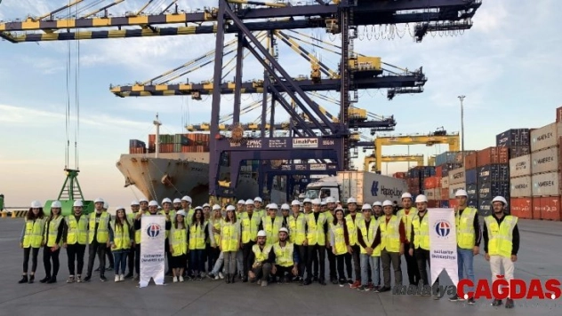 GAÜN öğrencileri Limakport İskenderun limanında